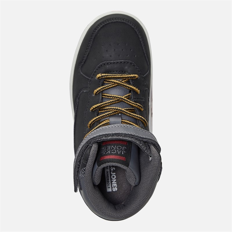 JACK & JONES Drenge Bolt PU Mellemstøvler Sort - Billede 4