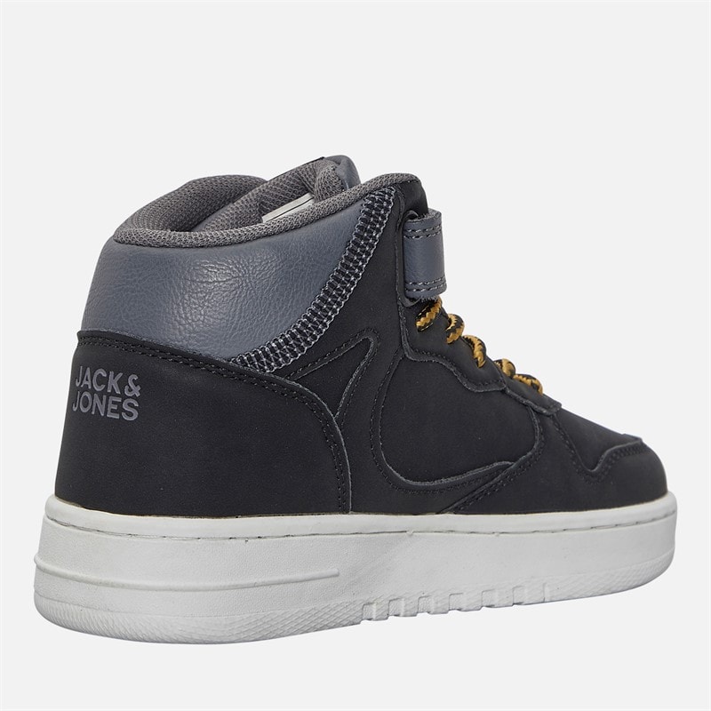 JACK & JONES Drenge Bolt PU Mellemstøvler Sort - Billede 5