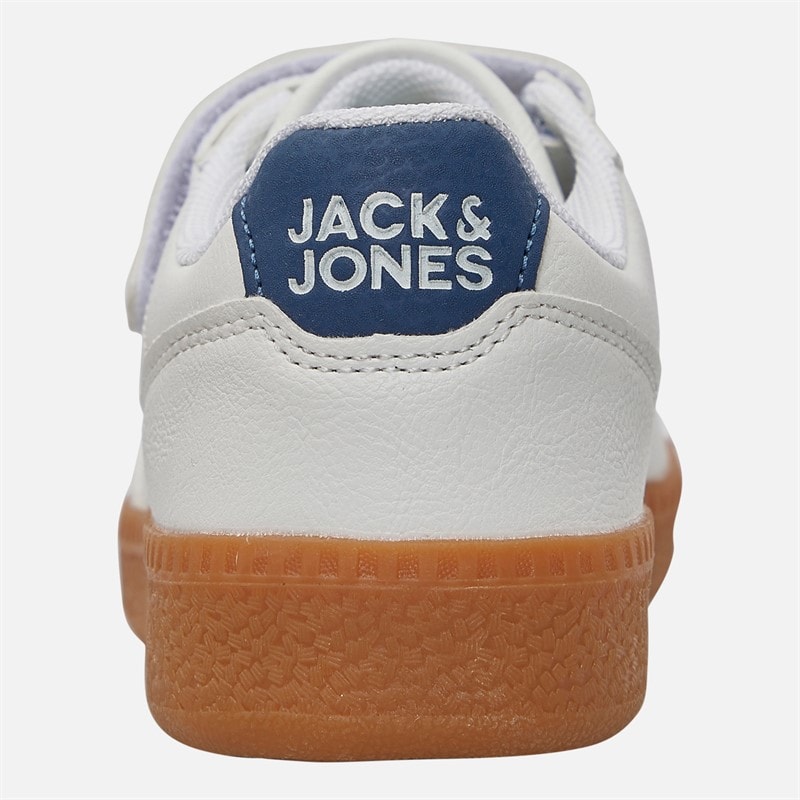 JACK & JONES Drenge Hype PU Sneakers Bright White - Billede 3