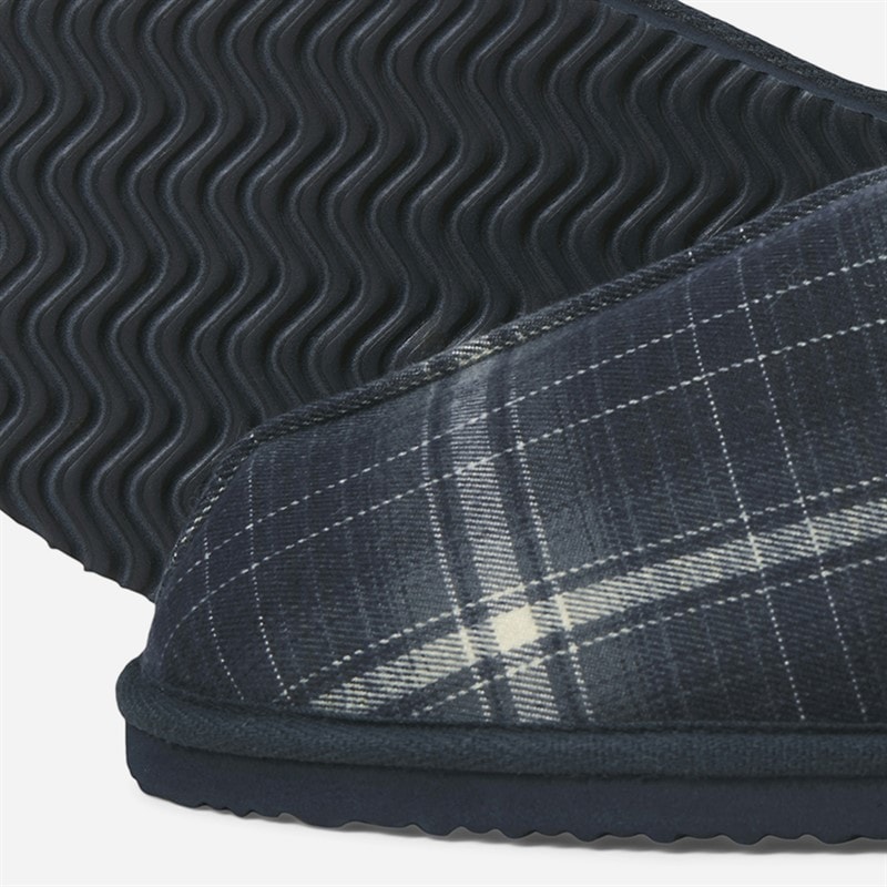 JACK & JONES Herre Dudely hjemmesko Navy Blazer Checks - Billede 2