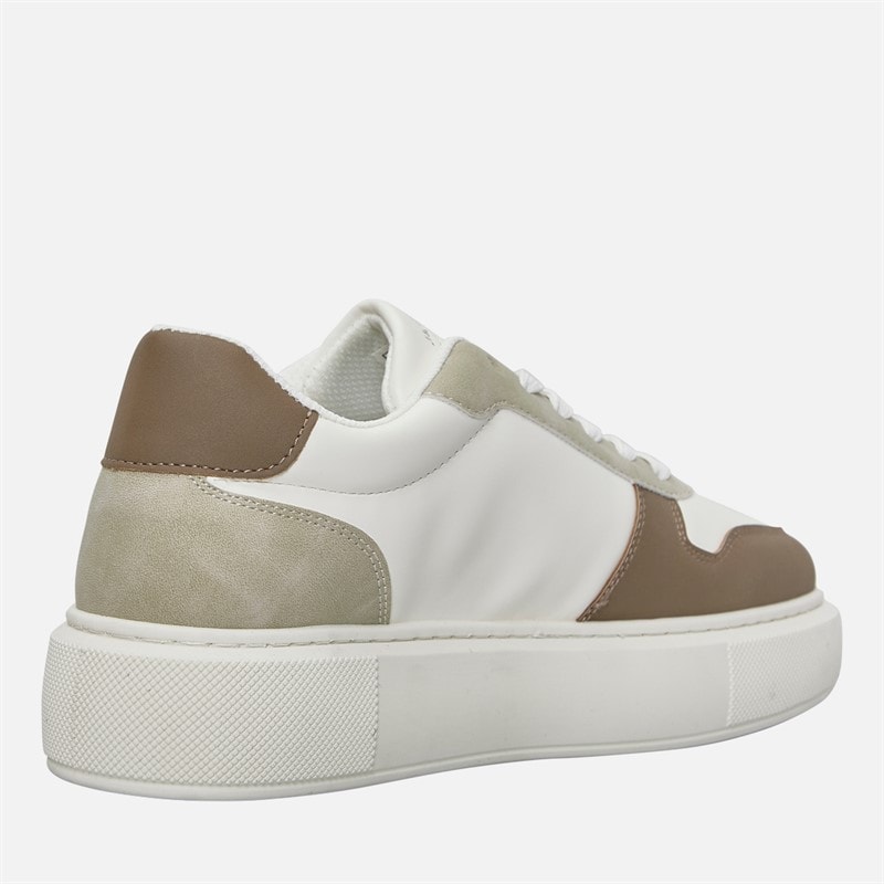 JACK & JONES Herre Cobra PU Combo Træningssko Hvid/Plaza Taupe - Billede 5