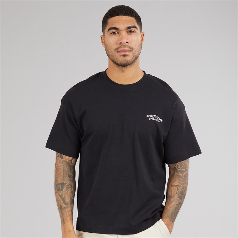 JACK & JONES Herre Coastal Days T-shirt Sort - Billede 2