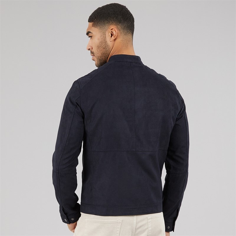 JACK & JONES Herre Dylan PU Jakke Sort - Billede 2