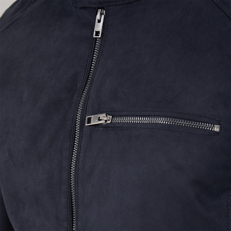 JACK & JONES Herre Dylan PU Jakke Sort - Billede 5