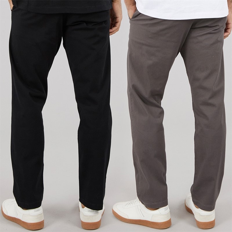 JACK & JONES Herre To Pak Afslappede Kane Dave Chinos Sort/Asphalt - Billede 2