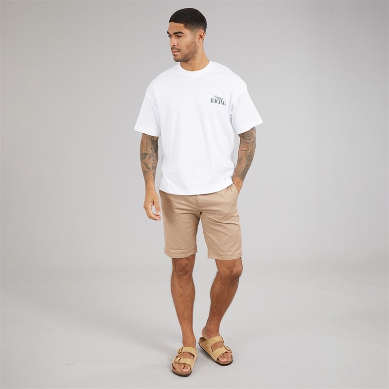 JACK & JONES Herre Vintage Racing T-shirt Bright White - Billede 4