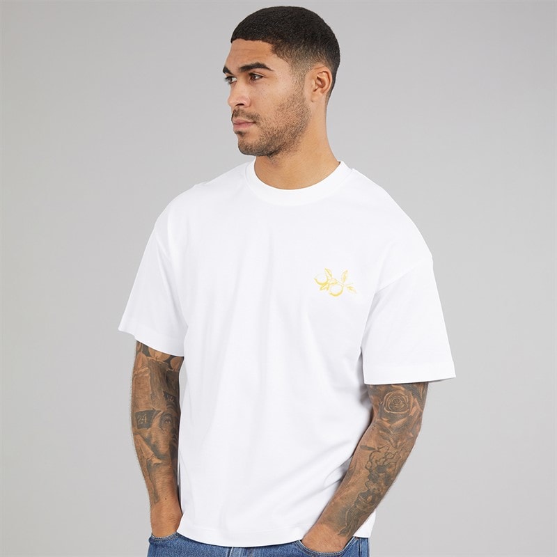 JACK & JONES Herre Limoncello T-shirt Bright White Limencello - Billede 2