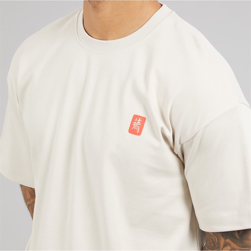 JACK & JONES Herre Fisk T-shirt Moonbeam Fish - Billede 5