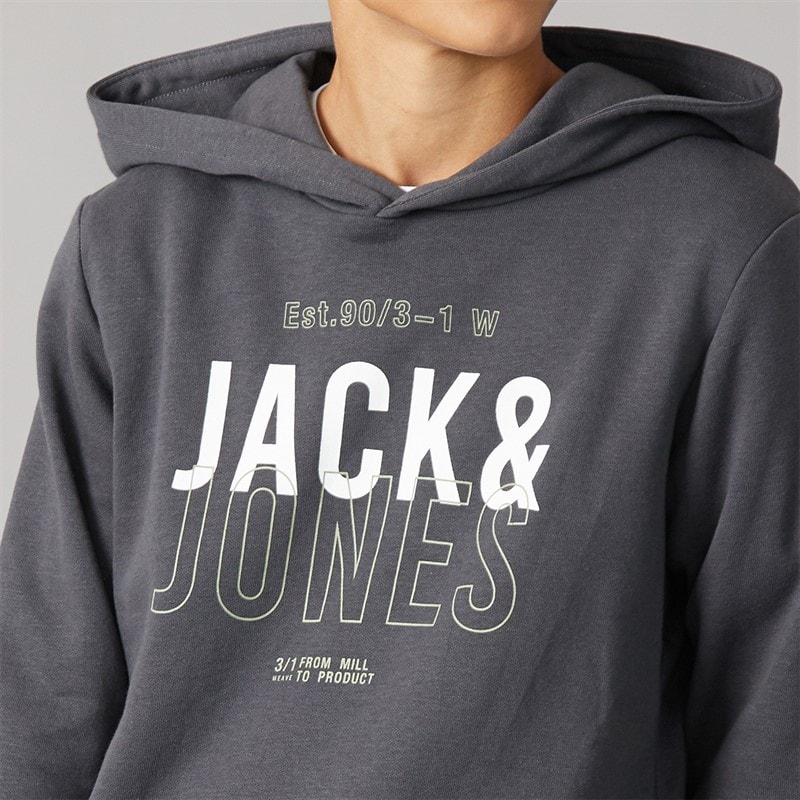 JACK & JONES Drenge Mickey Sweatshirt Og Joggingbukser Træningsdragt Asphalt - Billede 3