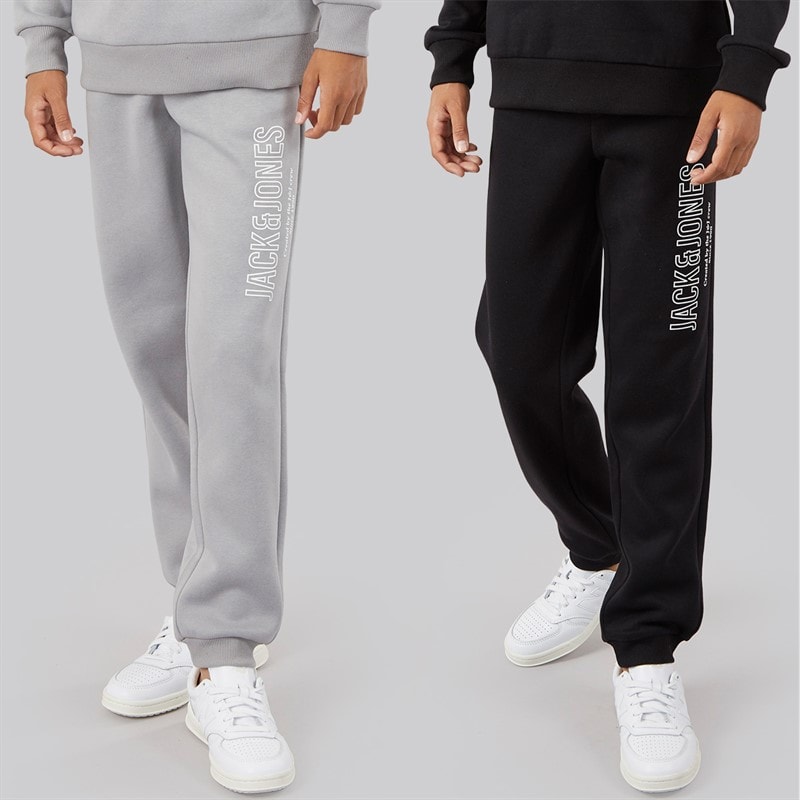 JACK & JONES Drenge Toby To Pak Joggingbukser Alloy/Sort