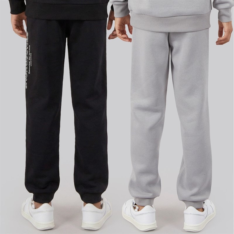 JACK & JONES Drenge Toby To Pak Joggingbukser Alloy/Sort - Billede 2