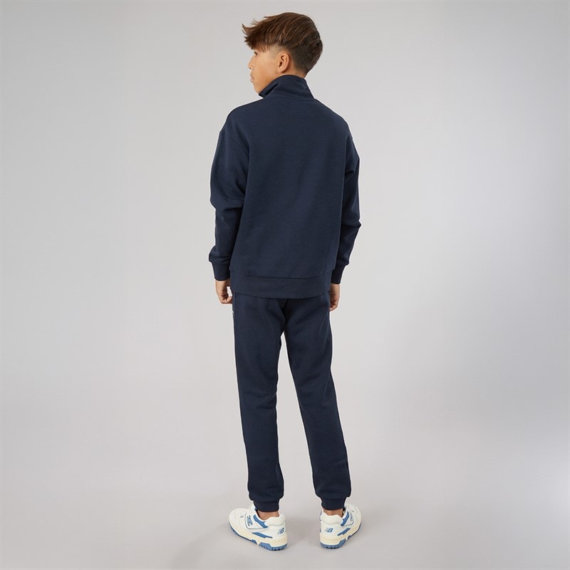 JACK & JONES Drenge Vesterbro Quarter Zip Sweatshirt Træningsdragt Navy Blazer - Billede 2