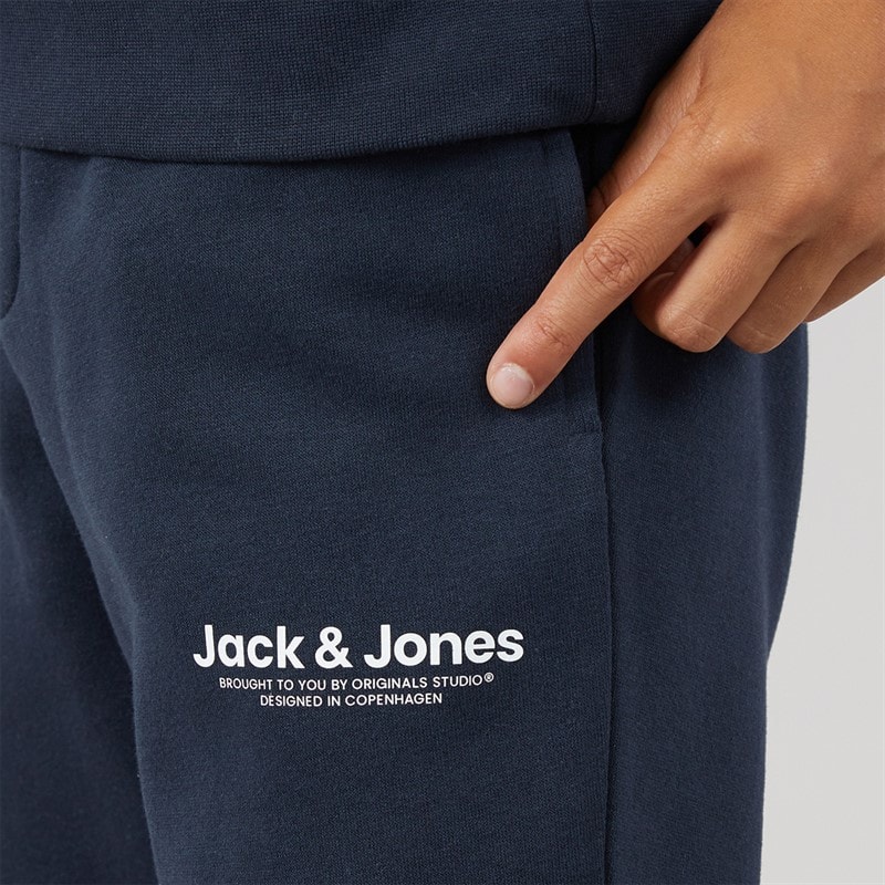 JACK & JONES Drenge Vesterbro Quarter Zip Sweatshirt Træningsdragt Navy Blazer - Billede 5