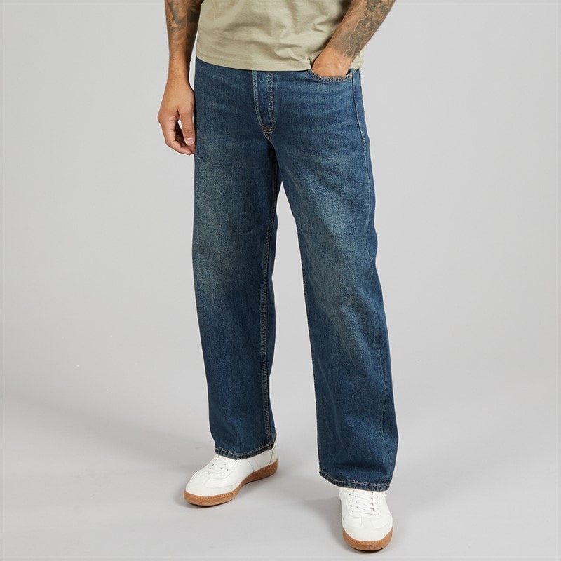 JACK & JONES Herre Ted Original 918 Løs Straight Blue Denim - Billede 1
