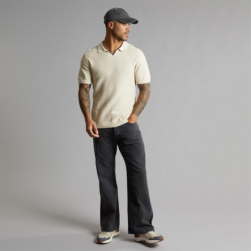 JACK & JONES Herre Toby Original 737 Flared Jeans Black Denim - Billede 4