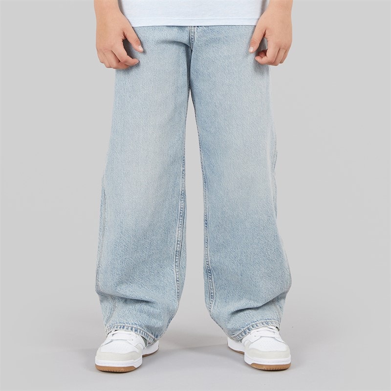 JACK & JONES Drenge Alex Norrebro SQ 150 Baggy Fit Jeans Blue Denim