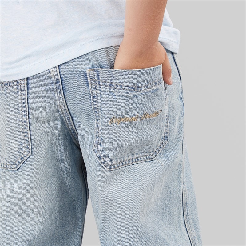 JACK & JONES Drenge Alex Norrebro SQ 150 Baggy Fit Jeans Blue Denim - Billede 3