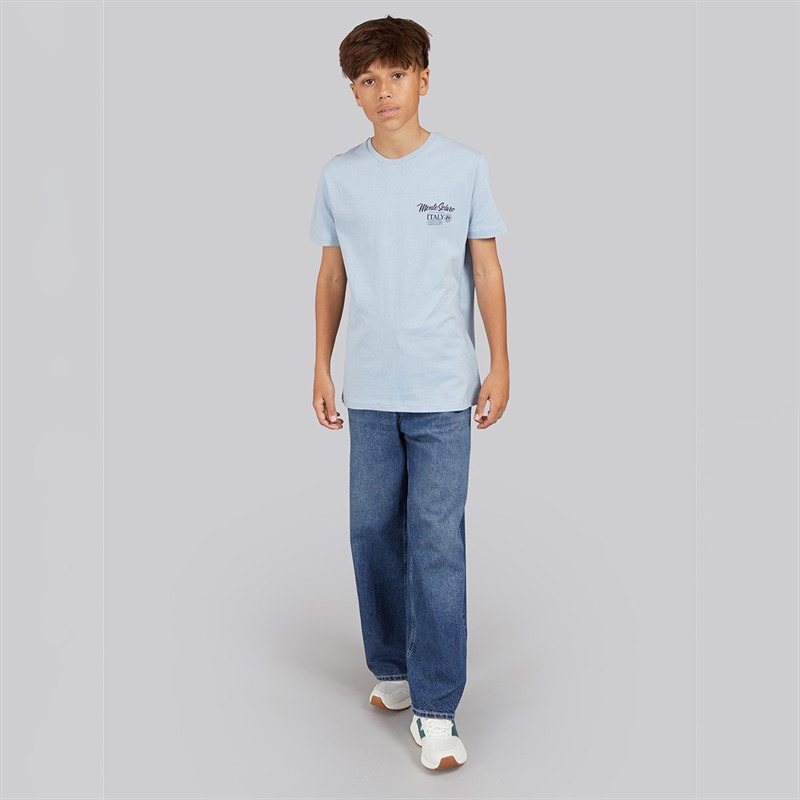 JACK & JONES Drenge Dave Original SQ 138 Vid pasform Jeans Blue Denim - Billede 4