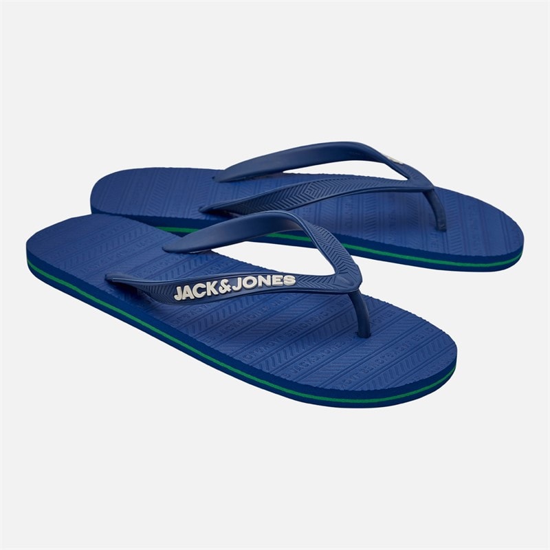 JACK & JONES Herre Basic Flip Flops Blue Quartz - Billede 1