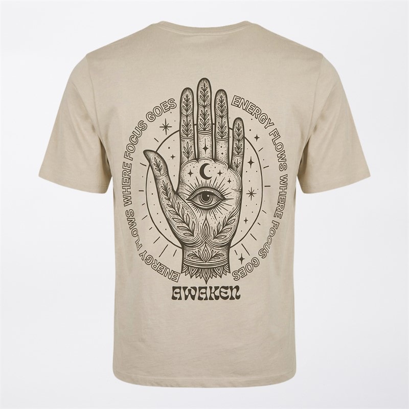 JACK & JONES Herre Sota Print Tre Pak T-shirts /Hvid/Ecru Sort - Billede 4
