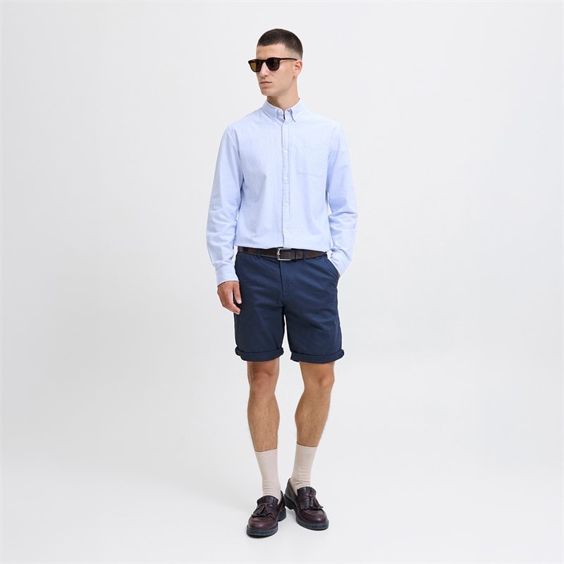 JACK & JONES Herre Chino Shorts Navy Blazer - Billede 4