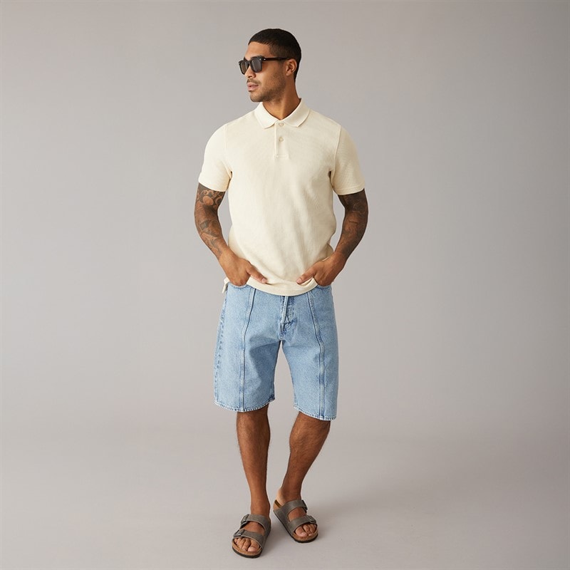 JACK & JONES Herre Ron Original Shorts SQ 291 Blå Denim - Billede 4
