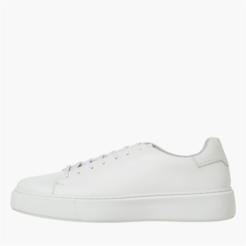 JACK & JONES Herre Stockholm Læder Sneakers Bright White - Billede 5