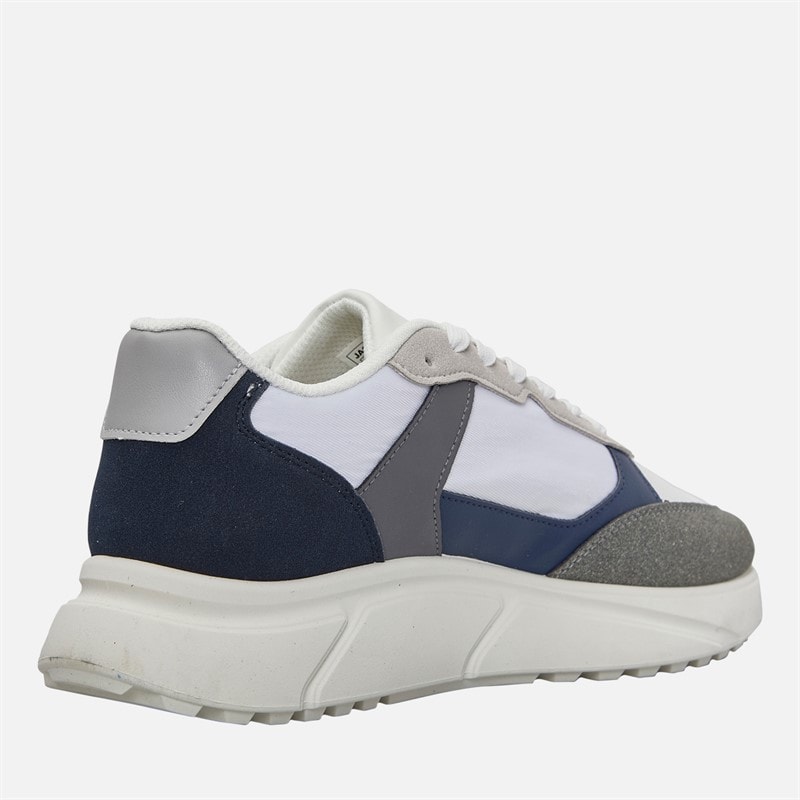 JACK & JONES Herre Aspire PU Løbesko Hvid/Grå - Billede 5