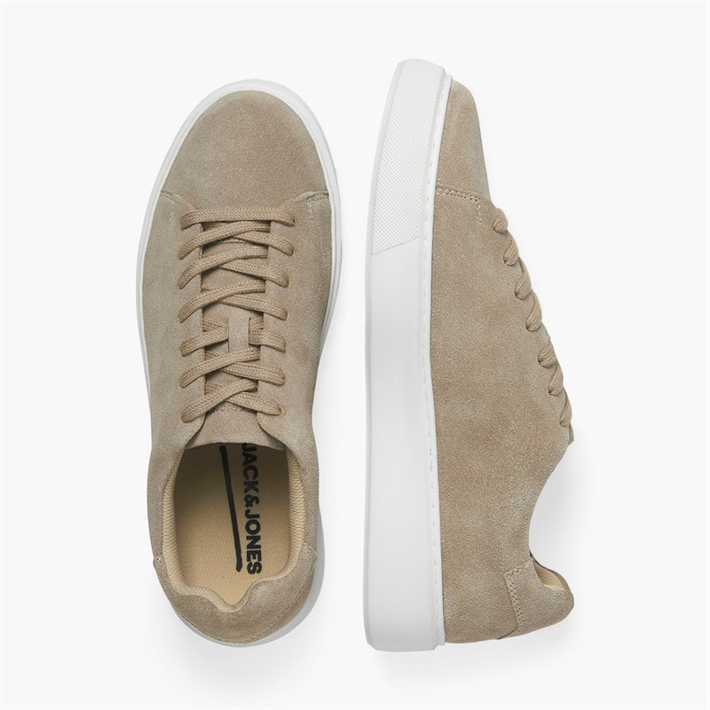 JACK & JONES Herre Stockholm Læder Sneakers Plaza Taupe - Billede 4