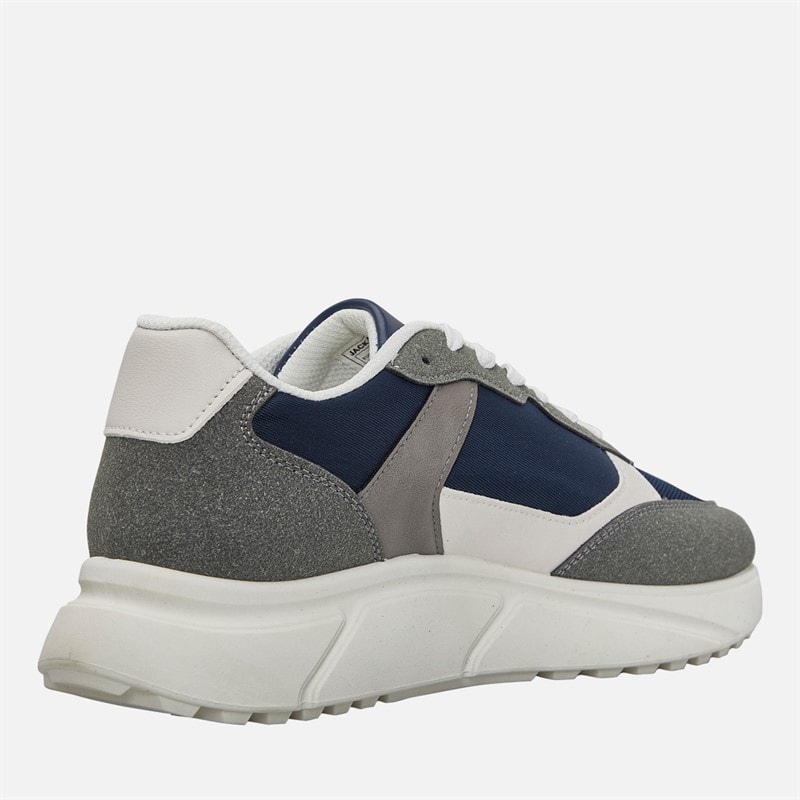 JACK & JONES Herre Aspire PU Løbesko Navy/Grå - Billede 5