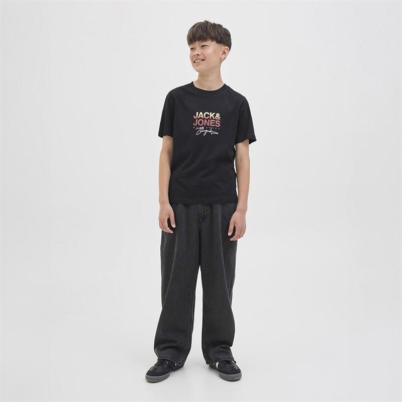 JACK & JONES Drenge Ron Akm 823 Jeans Black Denim - Billede 3