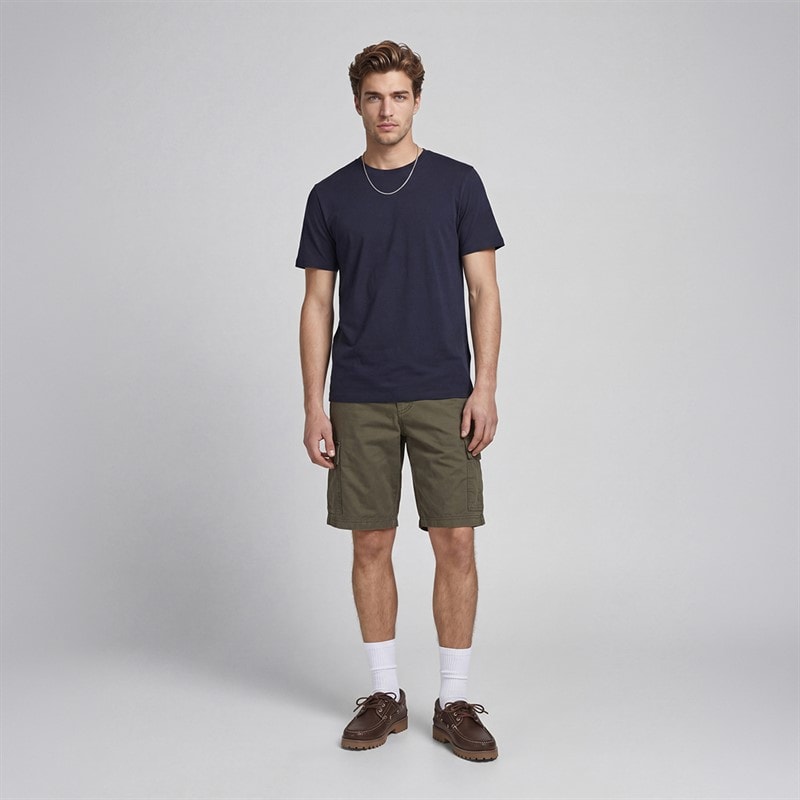 JACK & JONES Herre Carlos Rebel Cargo Shorts Olive Night - Billede 3
