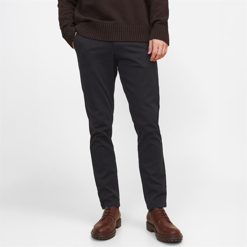 JACK & JONES Herre Marco Dave Chinos Sort - Billede 1