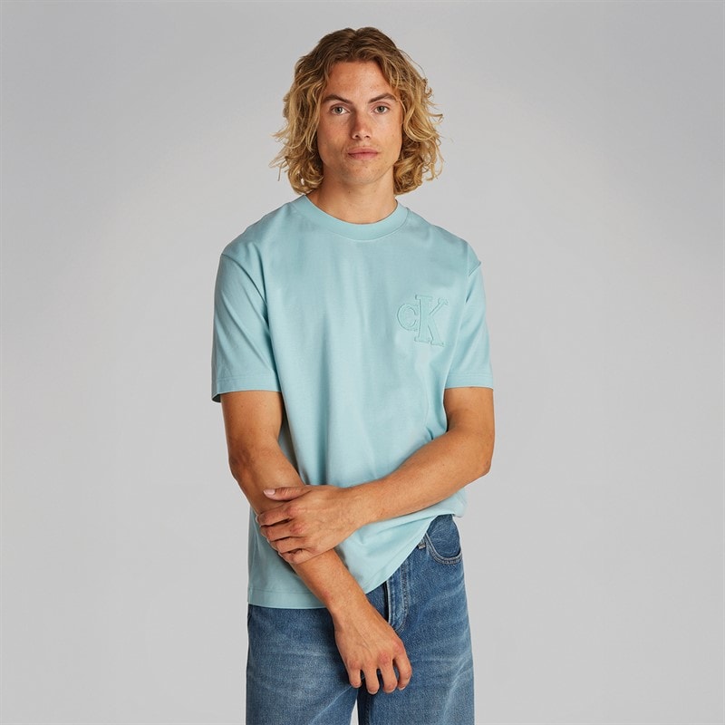 Calvin Klein Jeans Herre T-shirt Frisk Mint - Billede 1