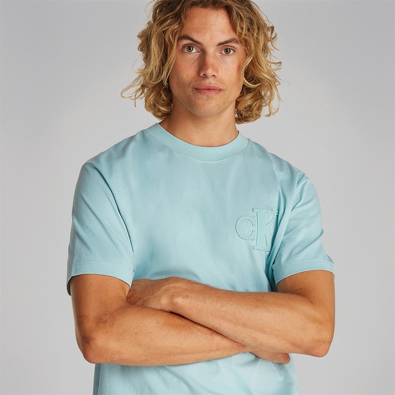 Calvin Klein Jeans Herre T-shirt Frisk Mint - Billede 2