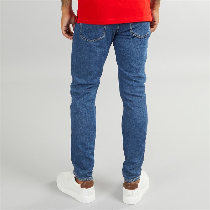 Calvin Klein Jeans Herre Tapered Jeans Denim Mørk - Billede 2