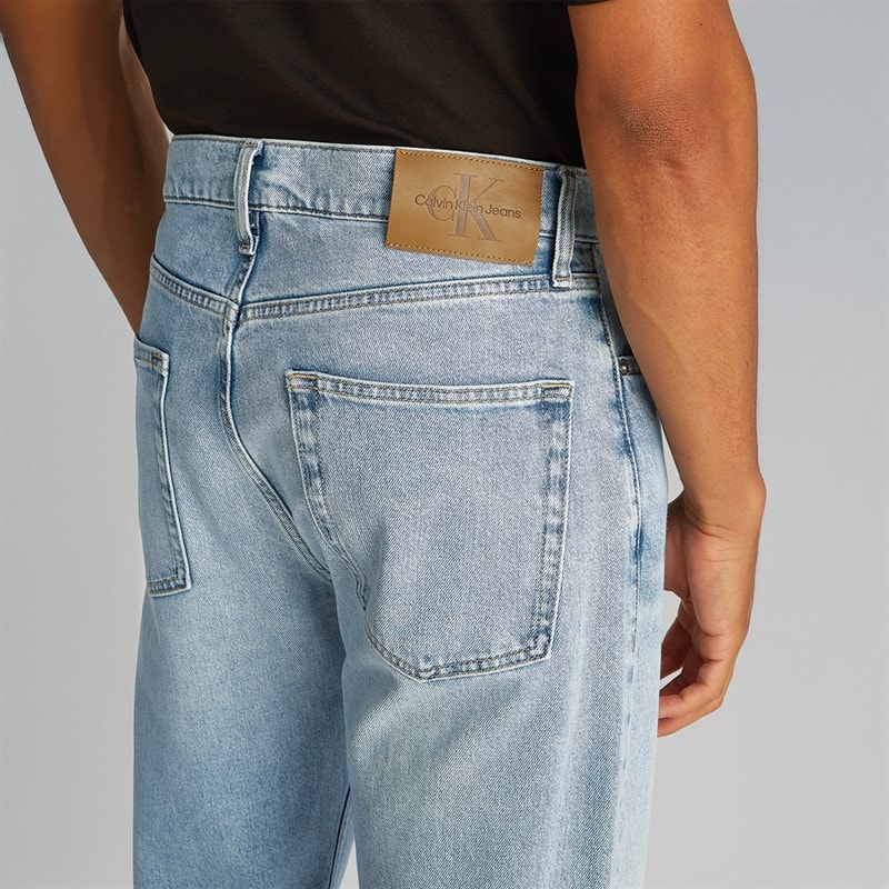 Calvin Klein Jeans Herre Standard Straight Jeans Denim Lys - Billede 2