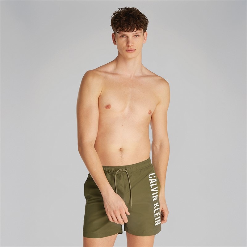 Calvin Klein Jeans Herre Badeshorts Brændt Oliven