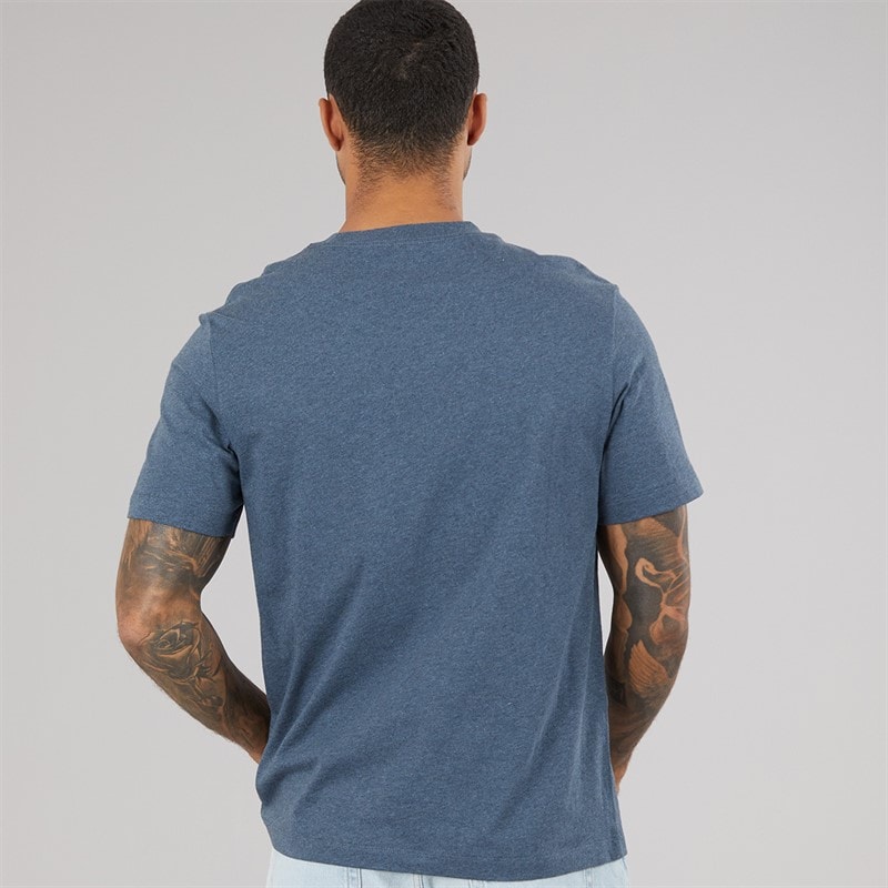 Calvin Klein Jeans Herre Premium Blok Stribe Sweatshirt Nearly Navy Heather - Billede 2