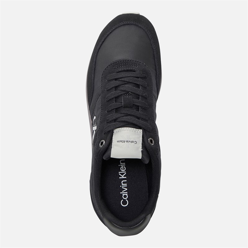 Calvin Klein Jeans Herre Retro Runner Sneakers Sort/Stormfront/Vaporous White - Billede 4