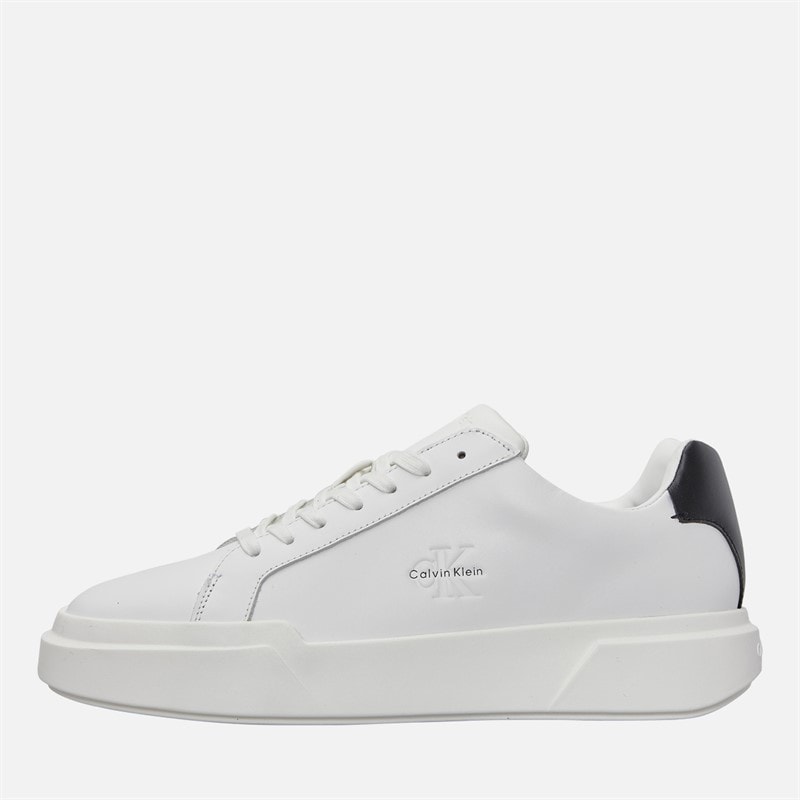 Calvin Klein Jeans Herre Chunky Cupsål Træningssko Bright White/Sort - Billede 1