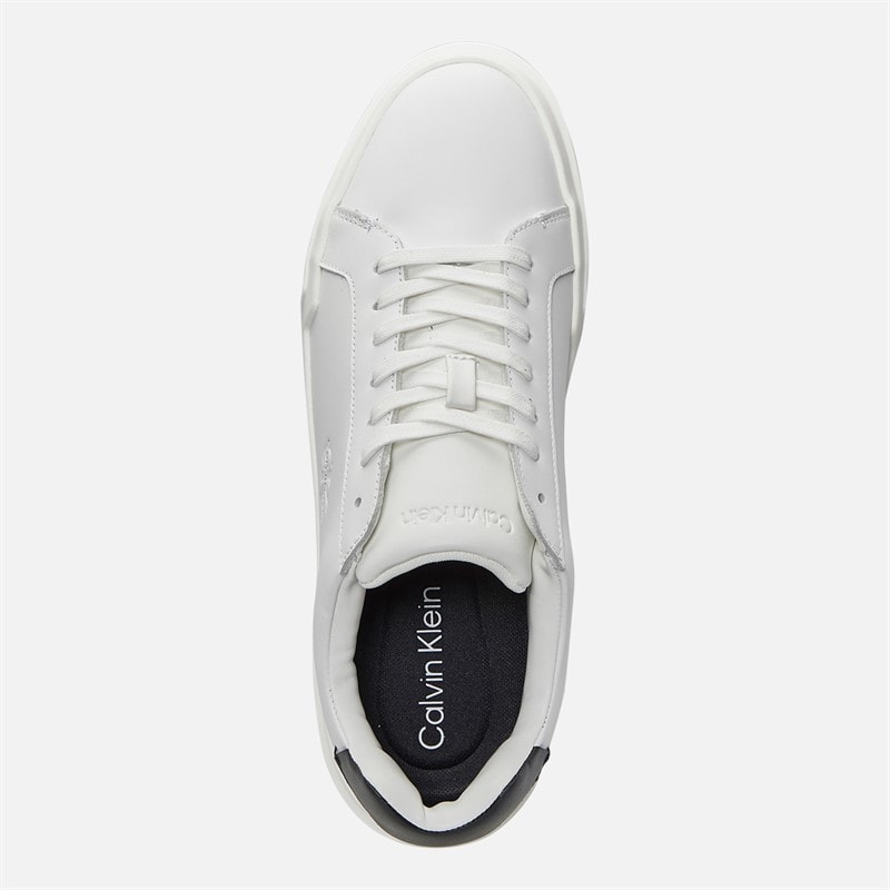 Calvin Klein Jeans Herre Chunky Cupsål Træningssko Bright White/Sort - Billede 4
