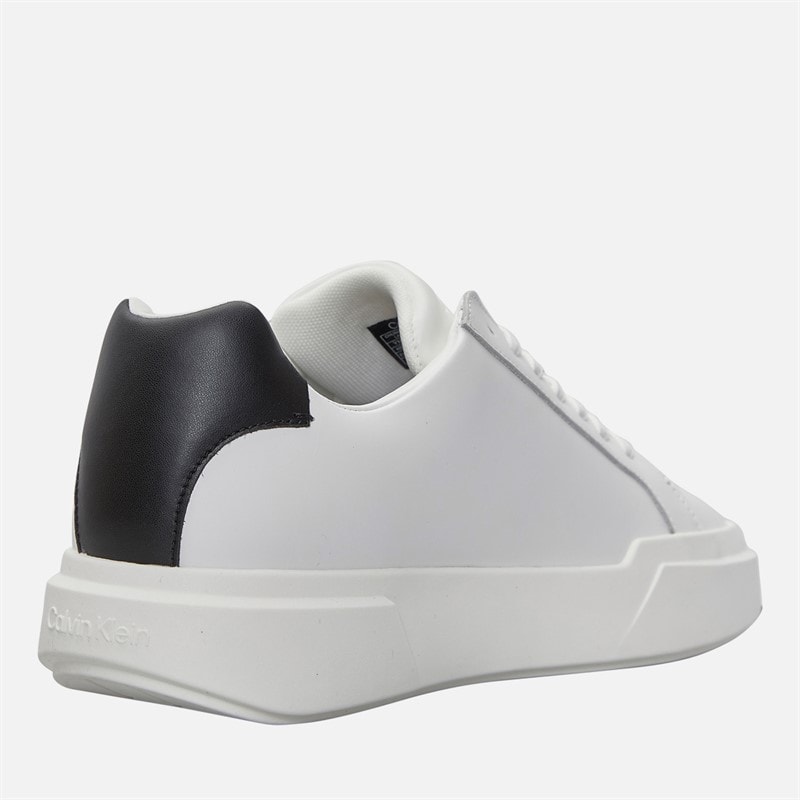Calvin Klein Jeans Herre Chunky Cupsål Træningssko Bright White/Sort - Billede 5