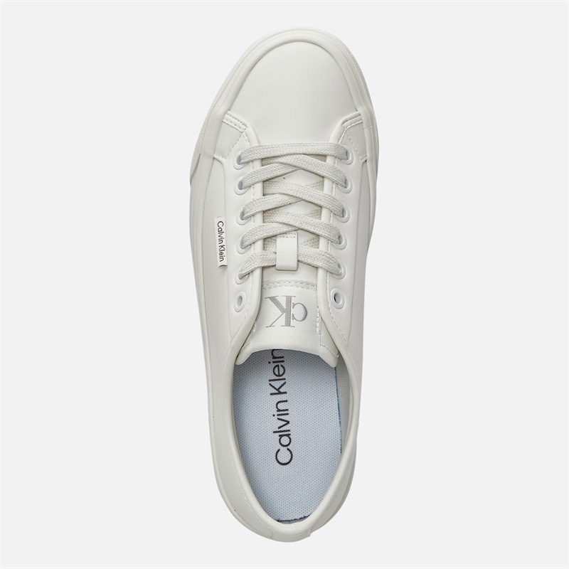 Calvin Klein Jeans Dame VULC flatform træningssko Lily White - Billede 4