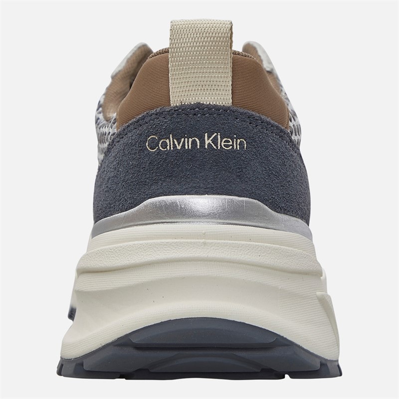 Calvin Klein Jeans Dame løbesko til vandring Desert Taupe/Silver/Coal - Billede 3