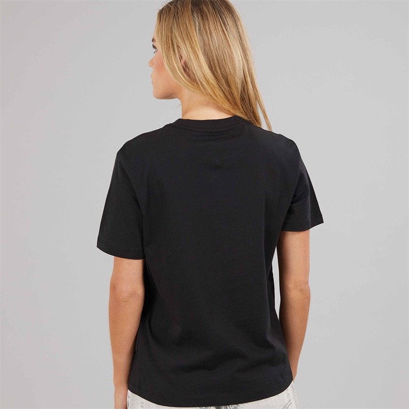 Calvin Klein Jeans Dame Monologo T-shirt Sort - Billede 2
