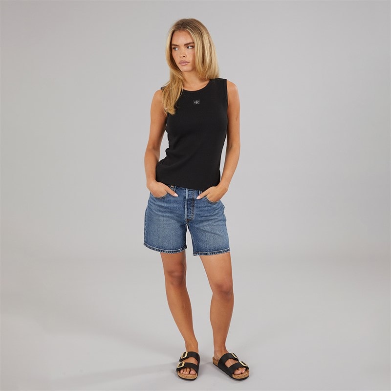 Calvin Klein Jeans Dame vævet mærke vest Sort - Billede 4