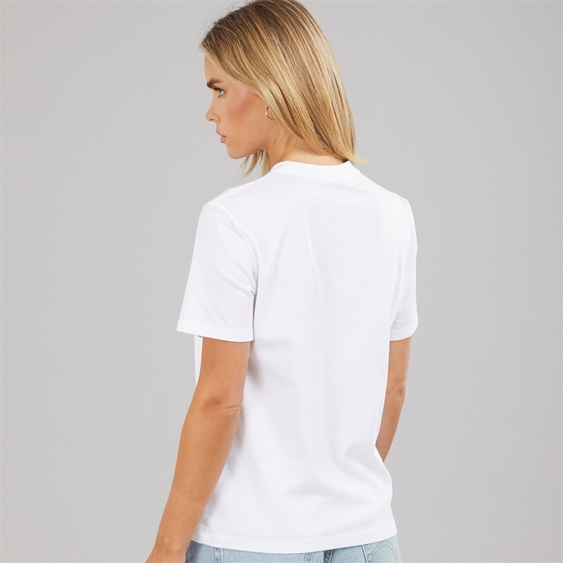 Calvin Klein Jeans Dame Klassisk Logo T Shirt Bright White - Billede 2