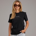 Calvin Klein Jeans Dame klassisk logo T shirt Sort