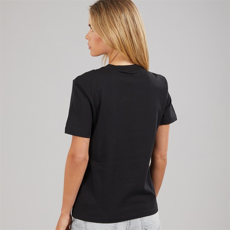 Calvin Klein Jeans Dame klassisk logo T shirt Sort - Billede 2